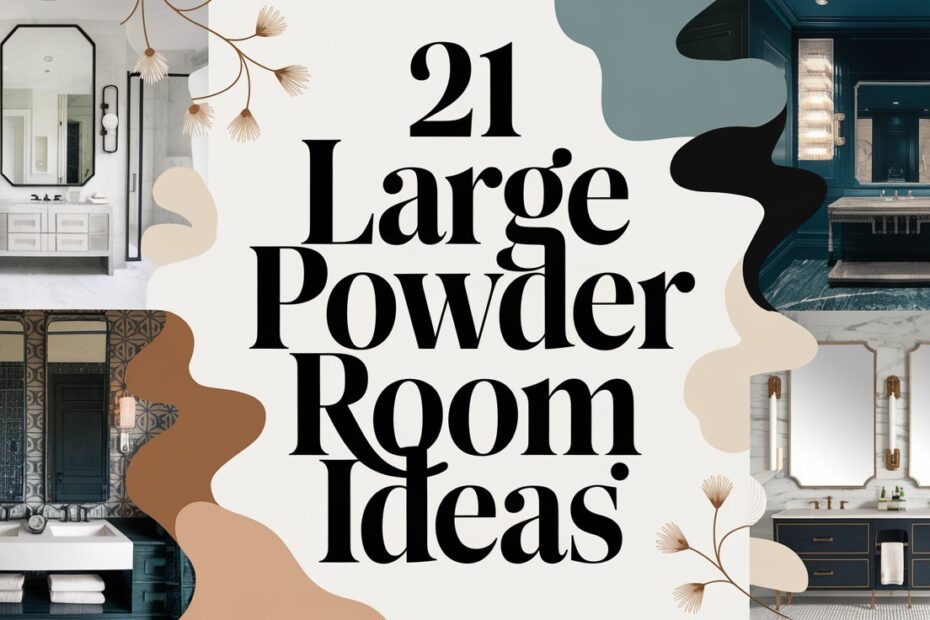 Large Powder Room Ideas