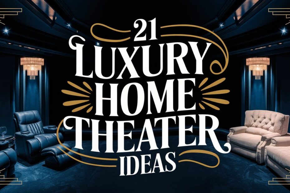 Luxury Home Theater Ideas