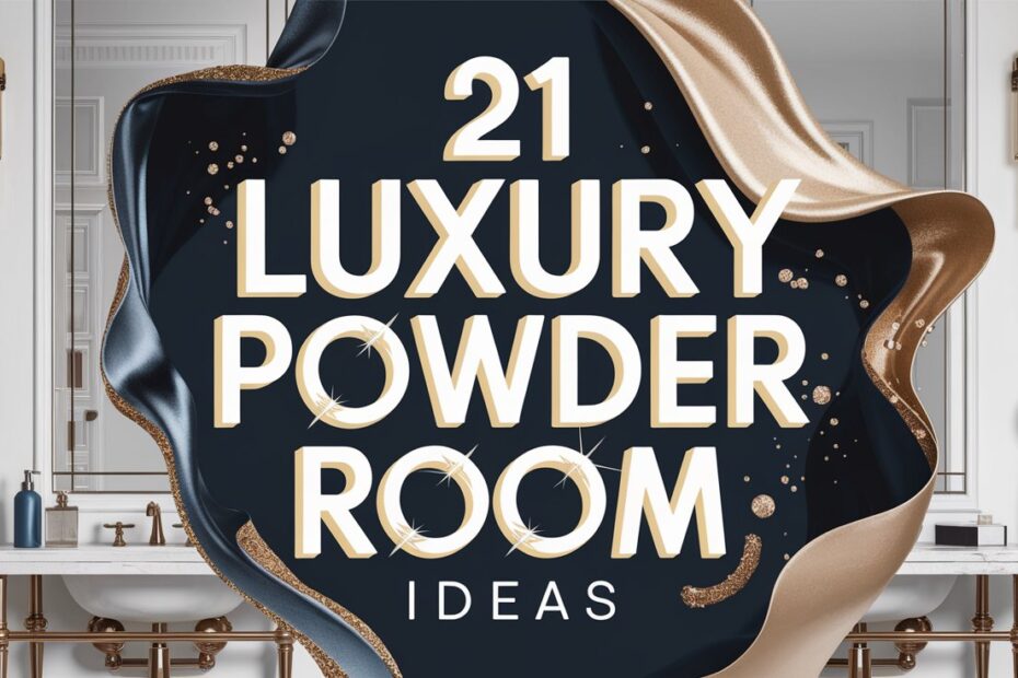 Luxury Powder Room Ideas