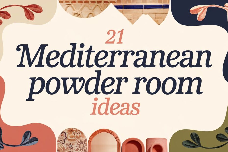 Mediterranean Powder Room Ideas