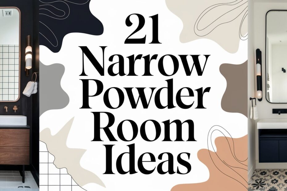 Narrow Powder Room Ideas