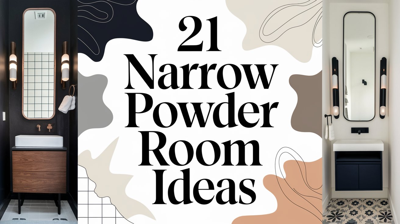 Narrow Powder Room Ideas: 21 Space-Saving Solutions That Transform Tiny ...
