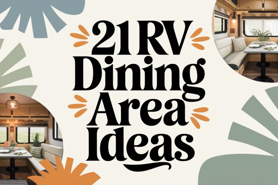 RV Dining Area Ideas