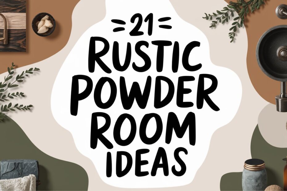 Rustic Powder Room Ideas