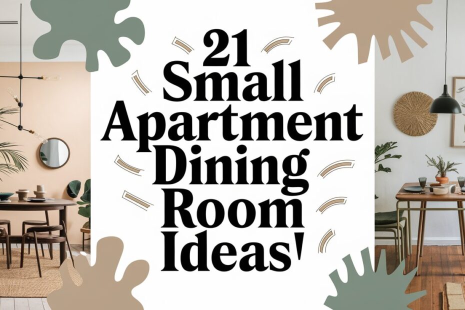 Small Apartment Dining Room Ideas