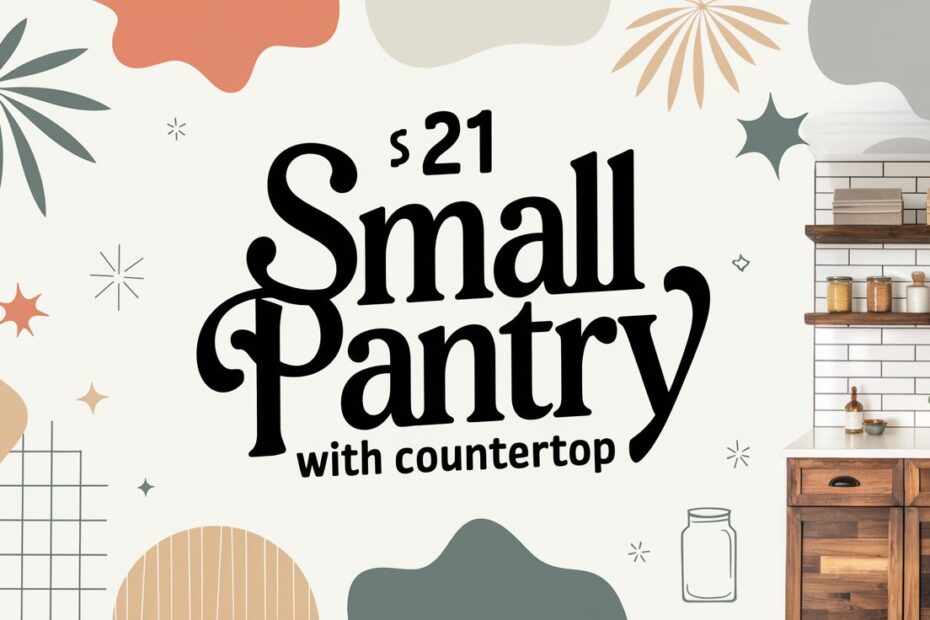 Small Pantry With Countertop