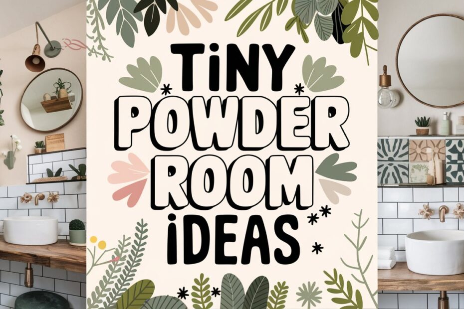 Tiny Powder Room Ideas