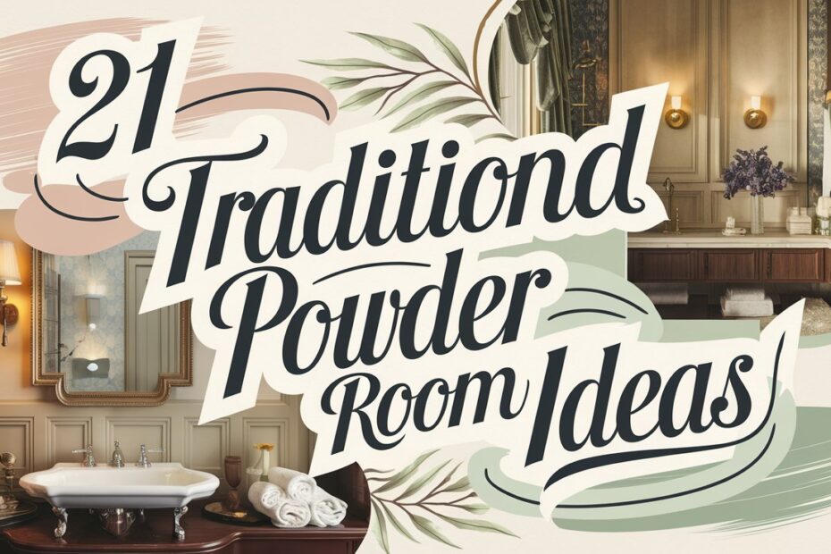 Traditional Powder Room Ideas