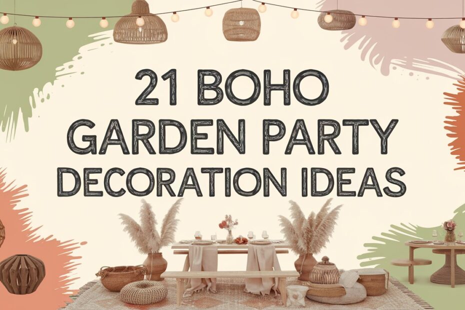 Boho Garden Party Decoration Ideas