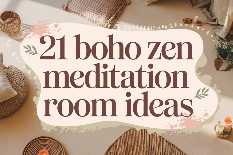 Boho Zen Meditation Room Ideas