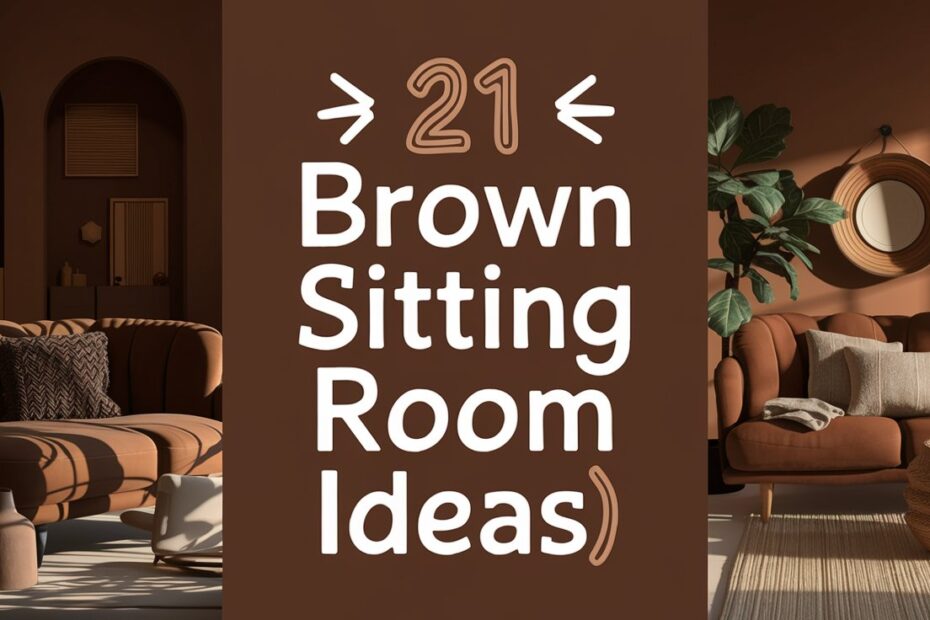 Brown Sitting Room Ideas