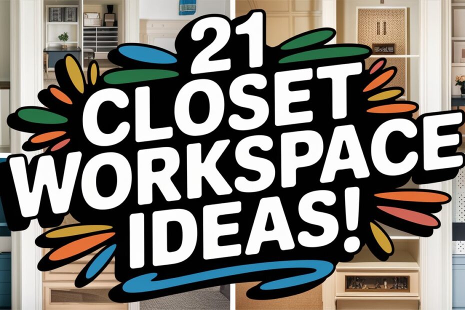 Closet Workspace Ideas