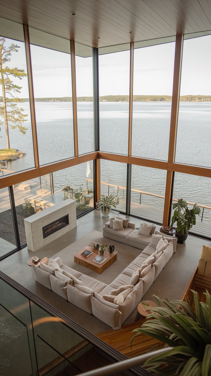 Embrace Floor-to-Ceiling Windows for Maximum Water Views