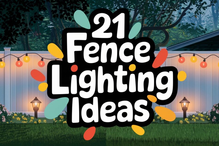 Fence Lighting Ideas