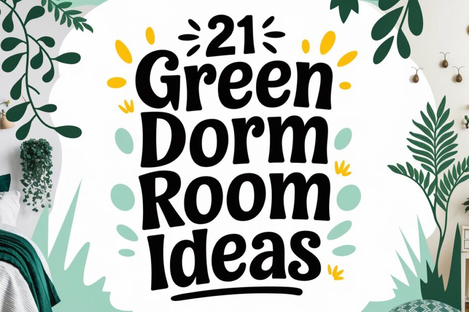 Green Dorm Room Ideas