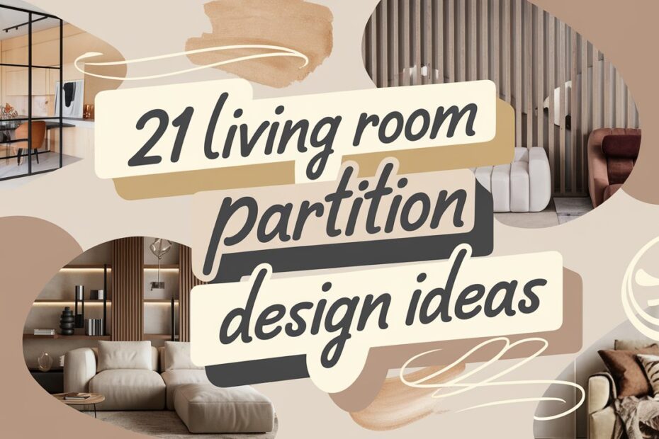 Living Room Partition Design Ideas