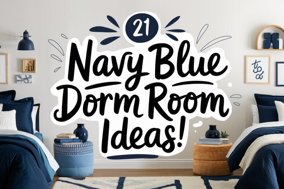 Navy Blue Dorm Room Ideas