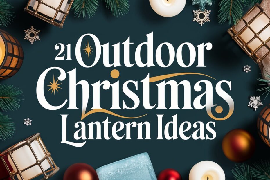Outdoor Christmas Lantern Ideas