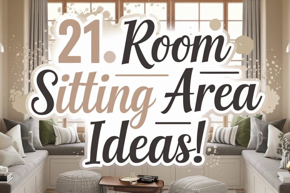Room Sitting Area Ideas