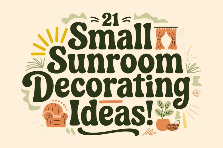 Small Sunroom Decorating Ideas