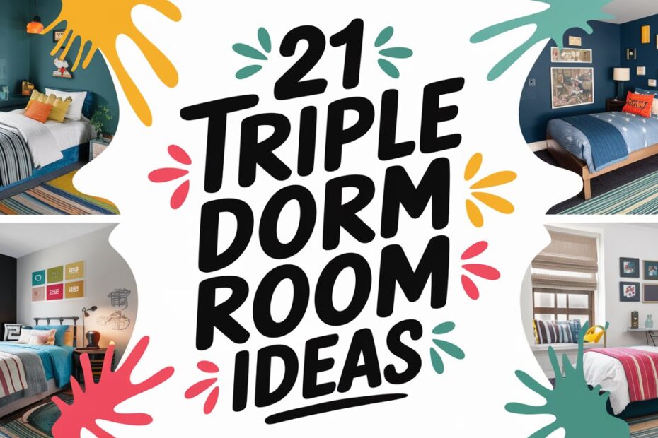 Triple Dorm Room Ideas