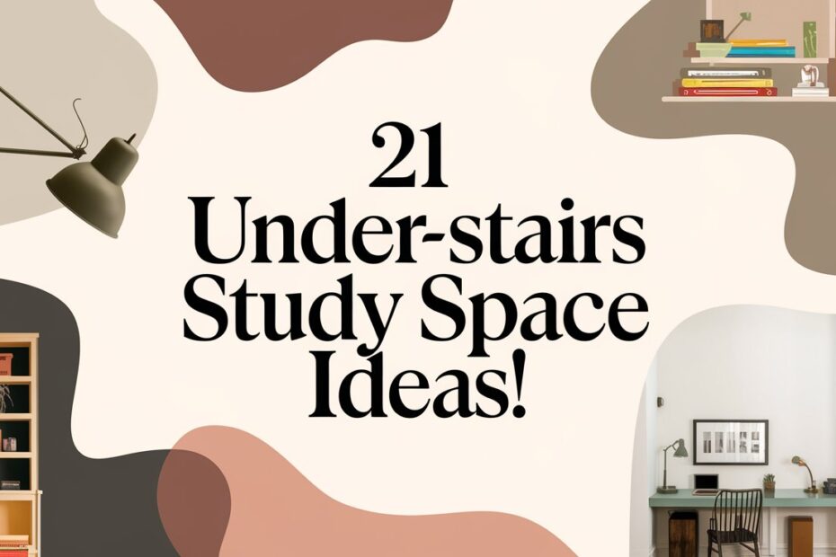 Under-Stairs Study Space Ideas