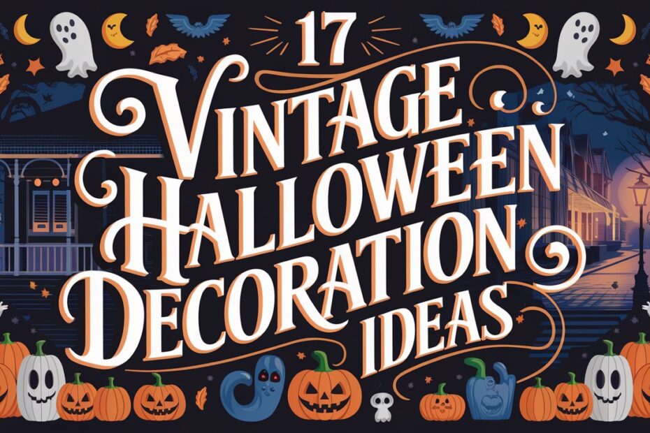 Vintage Halloween Decorations