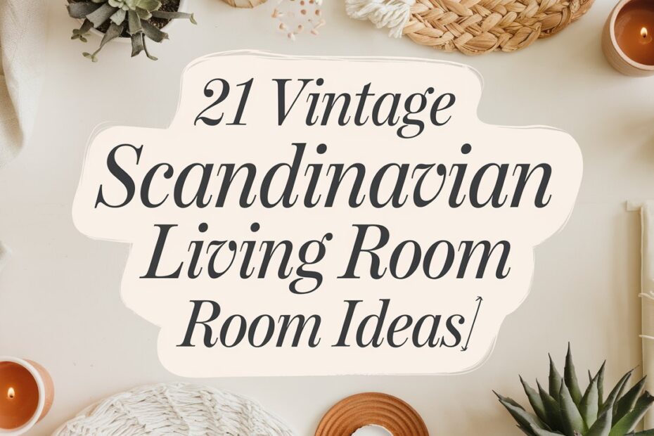 Vintage Scandinavian Living Room Ideas