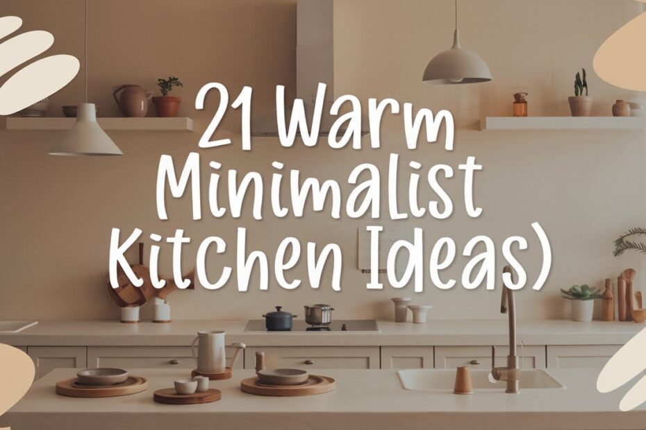 Warm Minimalist Kitchen Ideas