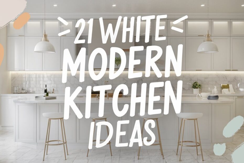 White Modern Kitchen Ideas