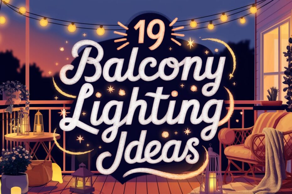 Balcony Lighting Ideas