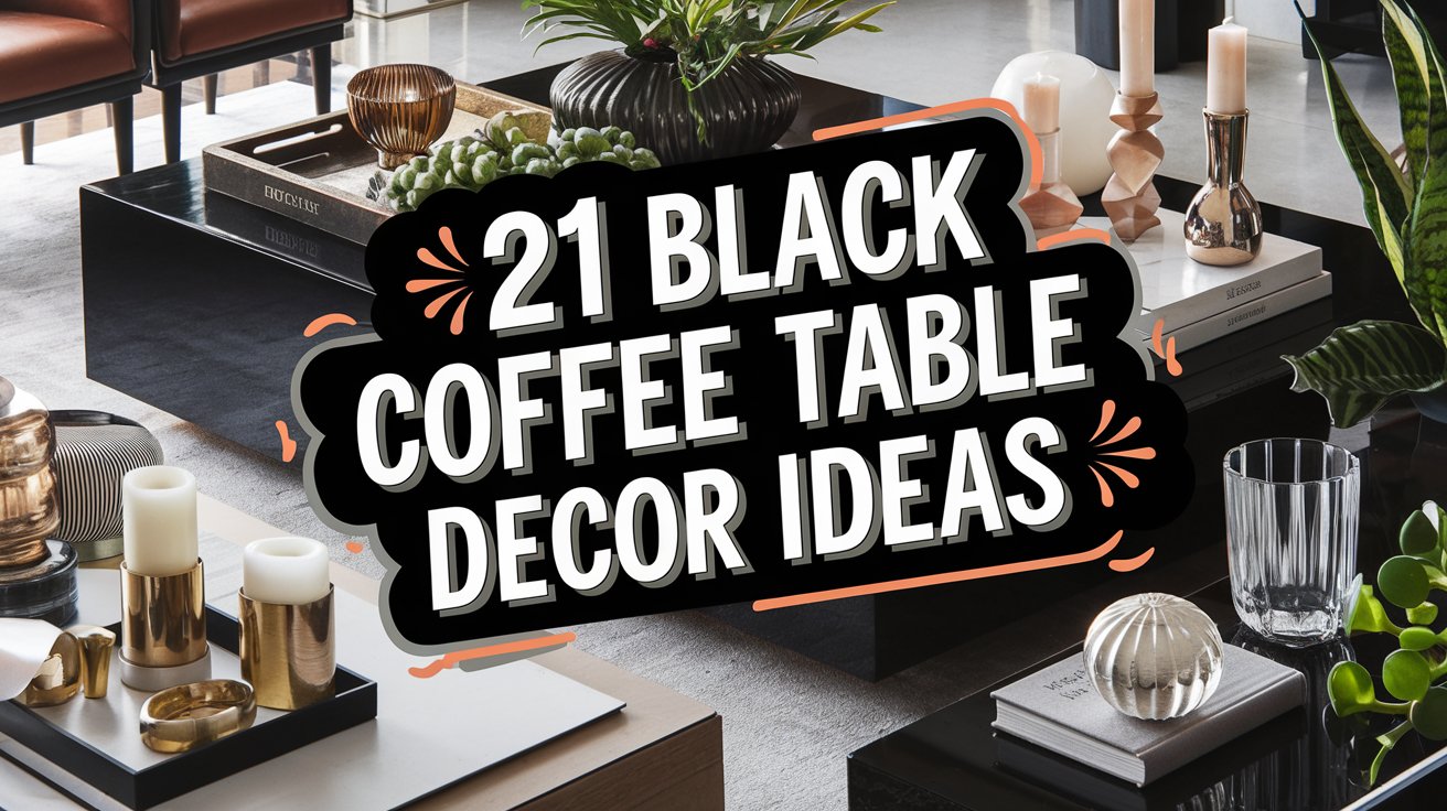 Black Coffee Table Decor Ideas: 21 Stunning Ways to Style Your Living Room