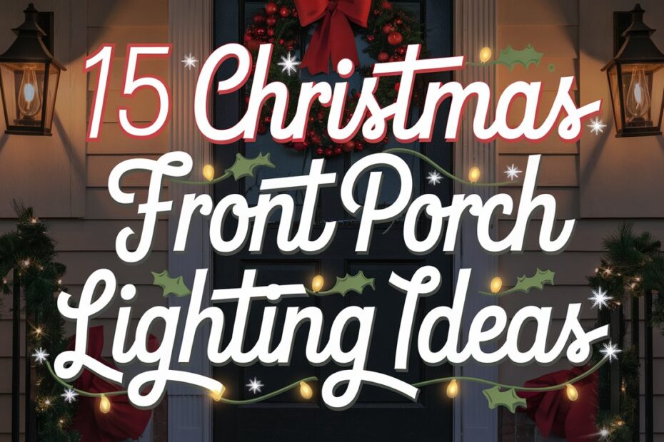 Christmas Front Porch Lighting Ideas
