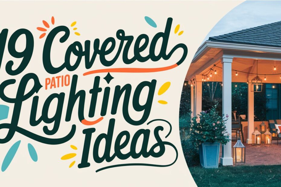 Covered Patio Lighting Ideas