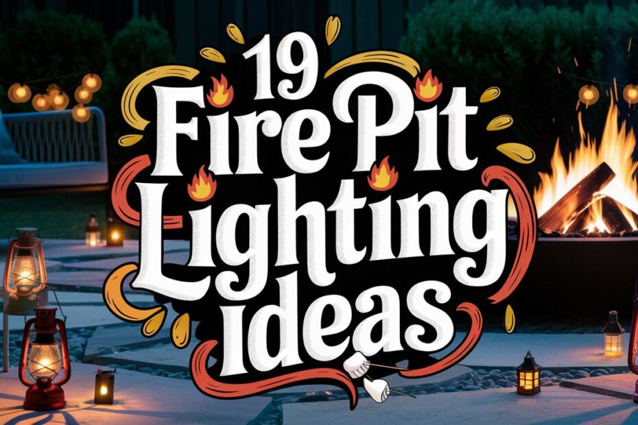 Fire Pit Lighting Ideas
