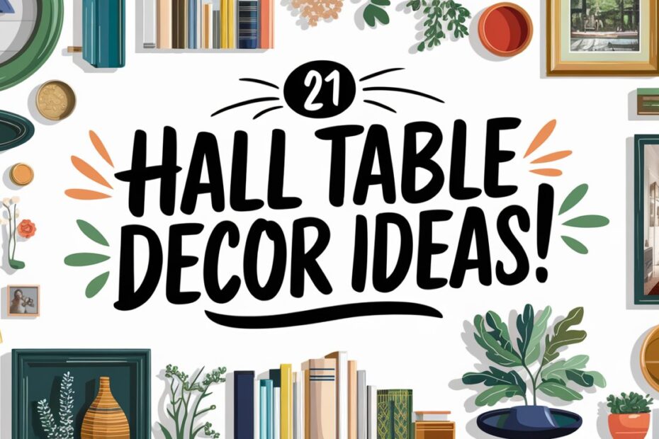 Hall Table Decor Ideas