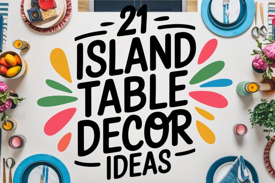 Island Table Decor Ideas