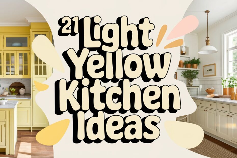 Light Yellow Kitchen Ideas