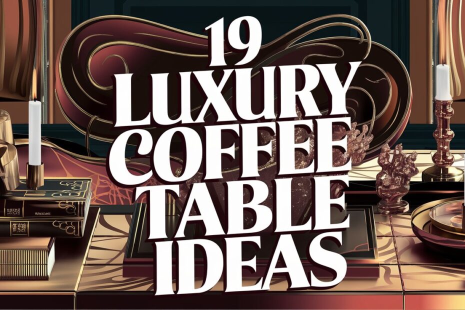 Luxury Coffee Table Ideas