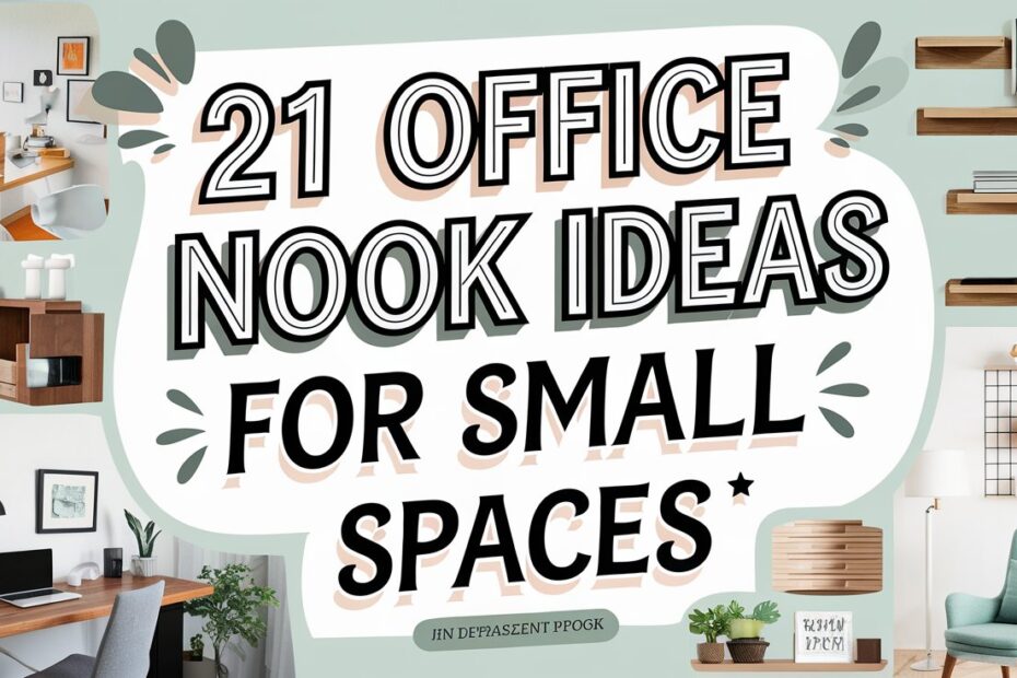 Office Nook Ideas for Small Spaces