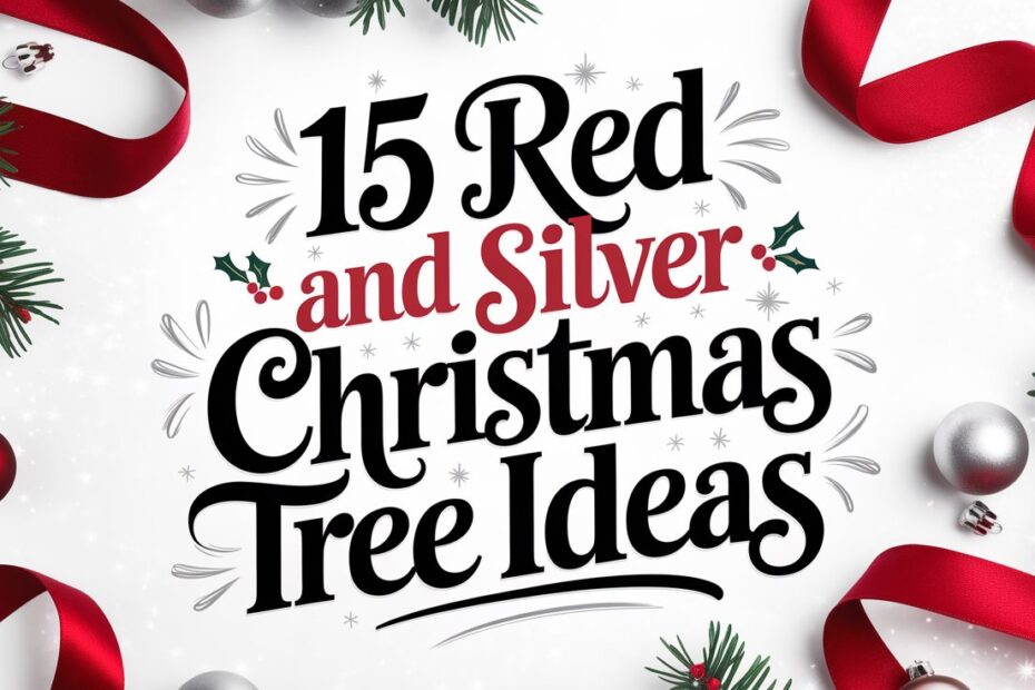 Red and Silver Christmas Tree Ideas