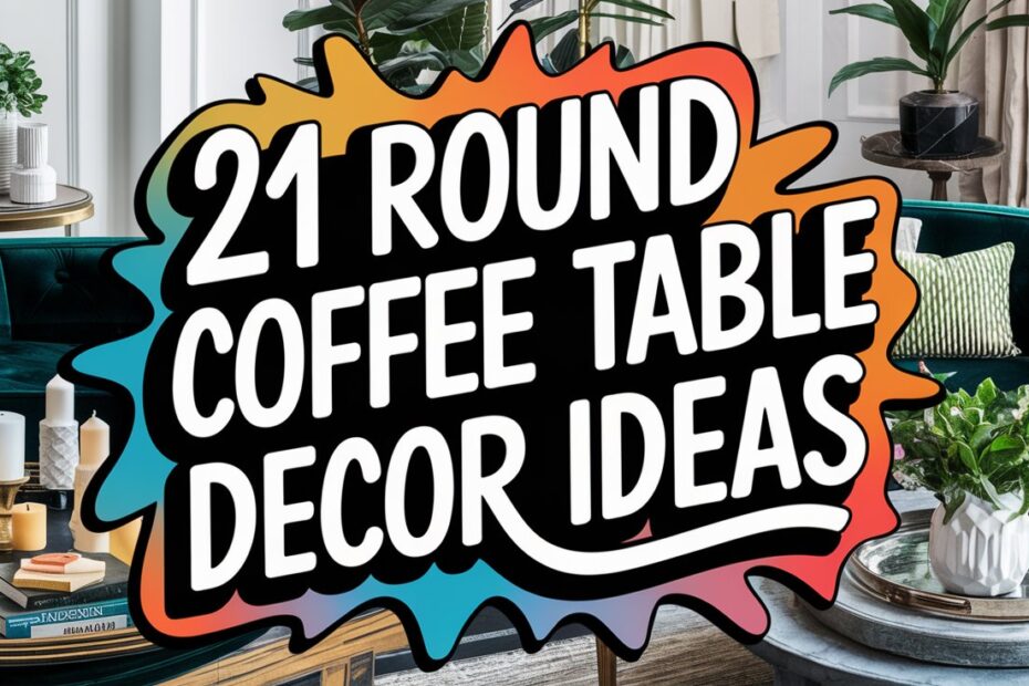 Round Coffee Table Decor Ideas
