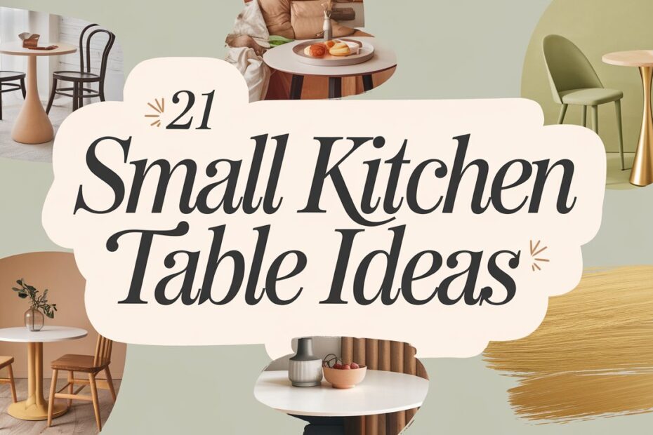 Small Kitchen Table Ideas