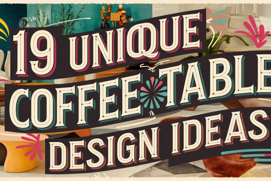 Unique Coffee Table Design Ideas