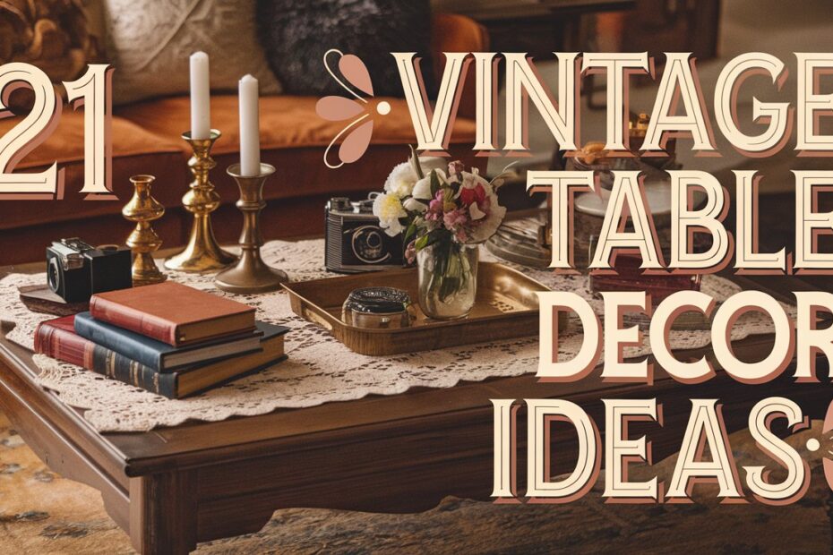 Vintage Coffee Table Decor Ideas