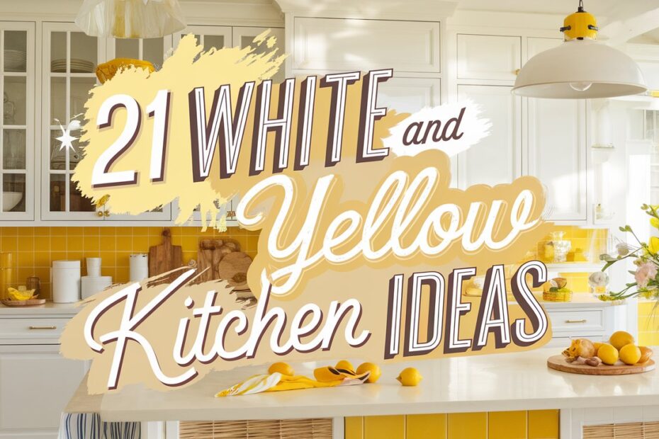 White and Yellow Kitchen Ideas