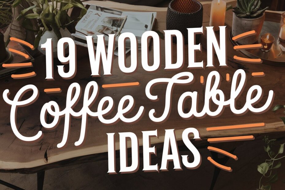 Wooden Coffee Table Ideas