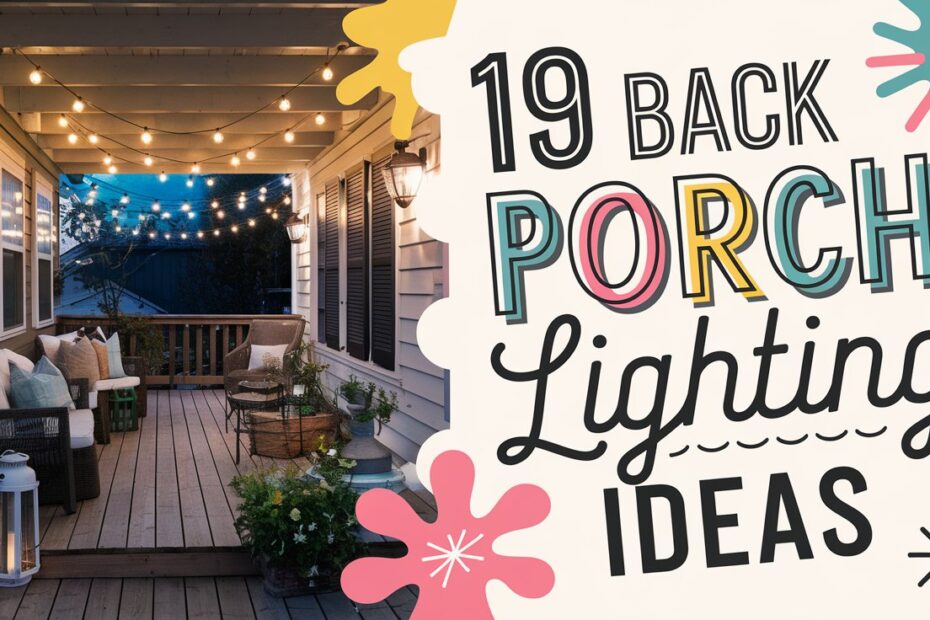 Back Porch Lighting Ideas