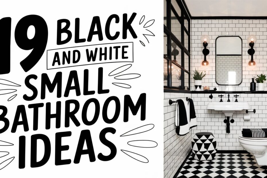 Black and White Small Bathroom Ideas