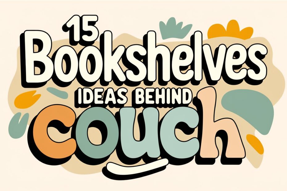 Bookshelves Behind Couch